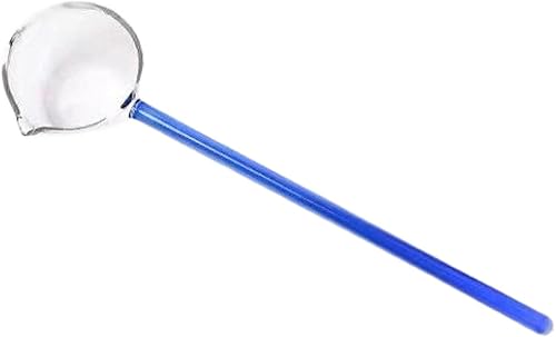 Cucharón de sopa de vidrio de borosilicato con alto contenido de borosilicato, utensilios de cocina resistentes al calor, cucharón de cocina para