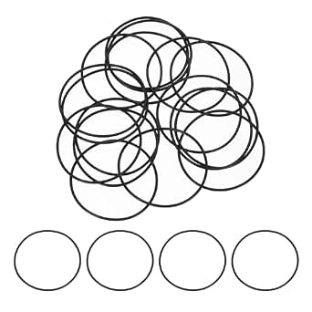 uxcell 25 Pcs Nitrile Rubber O-Rings, 2" ID, 2-1/8" OD, 1/16" Width, 70 Durometer