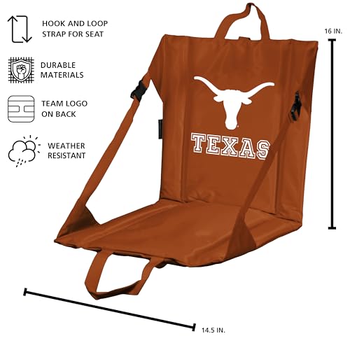 Image of Logo Brands Officially Licensed NCAA Unisex Stadium Seat, One Size, Team Color
