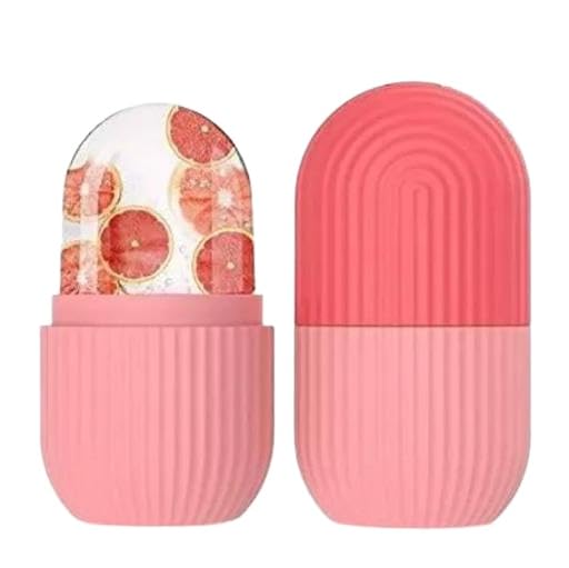 Image of Facial Ice Roller for Glowing & Tighten Skin Reusable Silicone Ice Roller Massager (Pink) Aad-P033