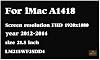Pantalla LCD de repuesto para iMac A1418 LM215WF3(SD)(D4) | Compatible con A1418 1920x1080 60hz 30 pines Pantalla LCD sin táctil 2