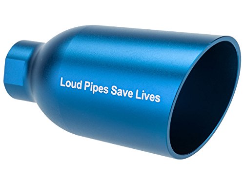 Evike - Angel Custom Diesel Amplifier System for Airsoft Platforms (Model: Loud Pipes Save Lives/Blue / 14mm CCW)