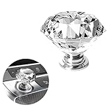 Car One-Touch Start Button with Push-to-Start Rocker Lever, Engine Start/Stop Joystick, and Full Metal Ball-bar Starter Cover for Decorative Accessories (Diamond - Transparent)