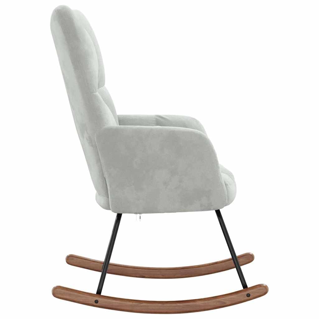 vidaXL Schommelstoel fluweel lichtgrijs, schommel stoel, schommelende stoel, relaxstoel, schommel stoelen, schommelende stoelen, relaxstoelen vidaXL Schommelstoel fluweel lichtgrijs, schommel stoel, schommelende stoel, relaxstoel, schommel stoelen, schommelende stoelen, relaxstoelen