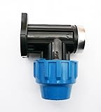 Farm & Field MDPE Compression Wall Plate Elbow Bend x Female Threaded Garden Tap Wall Flange (20 mm) - Image 1