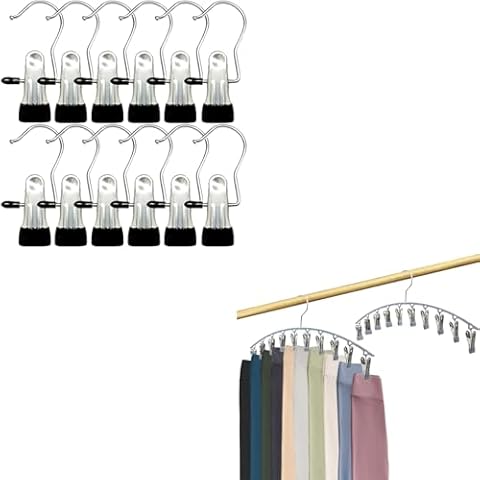 12 Pack Boot Hanger Clips for Closet + 2 Pack Legging Organizer Closet Organizers and Storage Cover