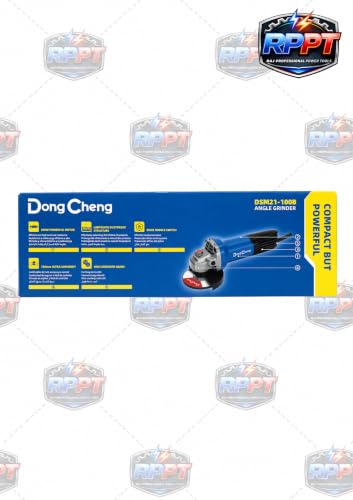Image of DongCheng Angle Grinder | 900W | 100mm Wheel Diameter | 13000 RPM | Labyrinth Dustproof Structure | Rear Toggle Switch | Heavy Duty | Two Cutting Wheel & One Pair Of Hand Gloves FREE | DSM21-100B |