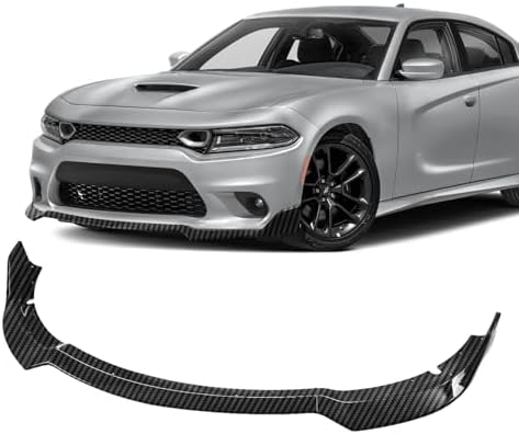 Front Bumper Lip Compatible with Dodge Charger SE RT SXT GT 2015-2023 Sport Style Front Bumper Body Kit ABS Black ABS 2019-2023 SXT Sedan 4-Door