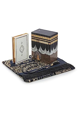 ihvan-online-Muslim-Prayer-Rug-and-Quran-with-Prayer-Beads-Kaaba-Decor-Box-Islamic-Gift-for-Women-Men-Elegant-Islam-Set-for-Ramadan-Eid-Umrah-Birthday-Travel