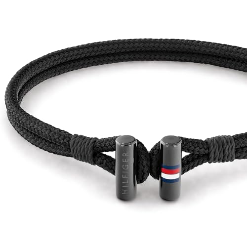Miniatura 2 de Tommy Hilfiger Jewelry Pulsera para Hombre de Nailon Color Negro - 2790336