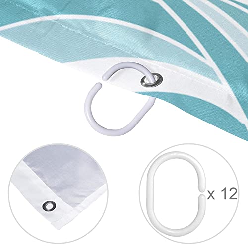 Rideau de douche ancre de qualité supérieure textile bleu - 5