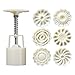 Artibetter Cookie Stamp Mooncake Form Briefmarken Blumen Cookie Stamp Moon Kuchenform Briefmarken Kolben Mitte Herbst Festival Kekse Schneider DIY Mond Kuchen Pressformen 1 Satz 50G