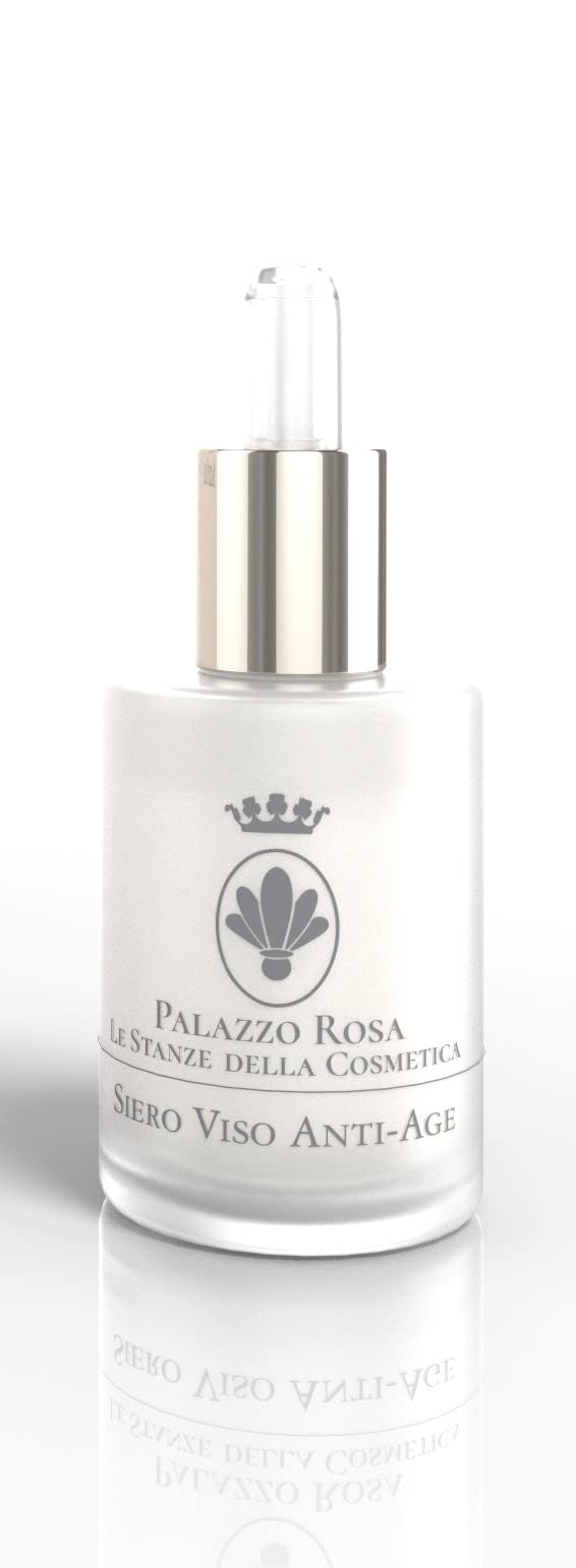 Palazzo Rosa Siero Viso Anti-Age 15 ml 100% Biologico Made in Italy Bellezza per il Viso Dalla Rosa Damascena