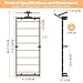 Gsskny Swedish Ladder, Wood Stall Bars Suspension Trainer with Pull-Up Bar & Rings for Straps, Swedish ladders Wall Gym Adult, Wall-Mounted Workout Ladder for Home, Gym, School and Clinics