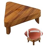 Porta Pallone Calcio, Supporto per Esposizione in Legno, Elegante Porta Pallone, Espositore per Pallones da Calcio, Scaffale per Conservazione Palloni Versatile per Pallavolo, Rugby, Basket, Golf