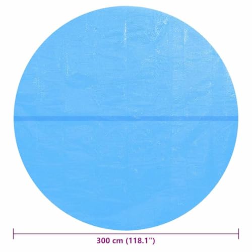 vidaXL Treibende Runde PE Pool- Solarplane 300 cm Blau-2