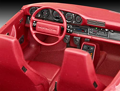 Revell Modellbausatz Porsche 911 G-Modell - Detaillierte Nachbildung des legendären 3,2-L 911 mit 231 PS - Mehrteiliger Sechszylinder-Motor - Inkl. Basisfarben, Kleber & Pinsel