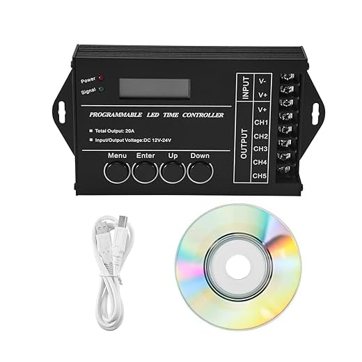 Rhghfujhgy Tc420 Zeit Programmierbare Rgb-Led Controller Dc12V-24V 5 Kanal Led Timing Dimmer