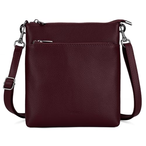 Image of befen Genuine Leather Crossbody Purses for Women Travel Cross Body Bags Lightweight with Adjustable Shoulder Strap