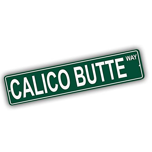 Brotherhood Aluminum Street Sign for Calico Butte - Nevada Man Cave Decor