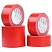 QILIMA 5-Pack Red Duct Tape, Professional Grade Duct Tape for Photographers,Industrial, Professional Use, 2 Inch X 30 Yards
