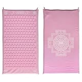 【正規品】シャクティ 指圧マット レバル② ピンク、長めの専門家を信頼、インドの倫理的に手作りの指圧マット、面倒なことなく針状、20分で深いリラクゼーションを実現指圧の専門家 (Pink, Level 2)