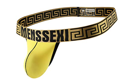 lclvld Lingerie Sexy pour Homme G-String Lingerie Ice Silk String tique Bikini MiniTanga Thong Slip Underwear,L,Jaune Cover