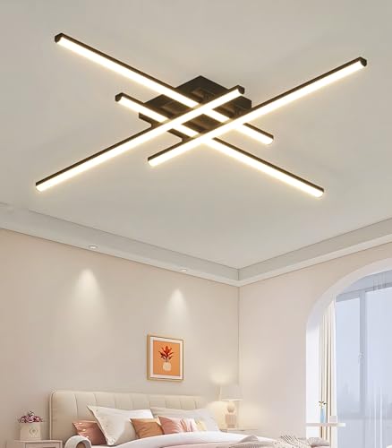 Plafonnier LED moderne télécommande dimmable réglable pour salon - 2
