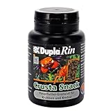 Dupla DuplaRin Crusta Snack I 85 g I Pienso granulado para cangrejos de río y cangrejos I Alimento principal con pescado, crustáceos, verduras, espirulina y algas I apoya el crecimiento, la vitalidad