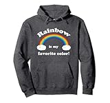 rainbow is my favorite color shirt per uomini, donne e bambini felpa con cappuccio