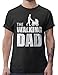Shirtracer Camisetas Hombre The Walking Dad Regalo de cumpleaños para el Padre (Negro, L)