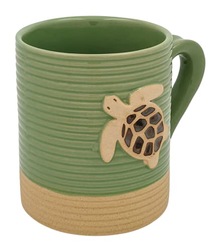 Taza de cerámica con tortuga marina miniatura 4