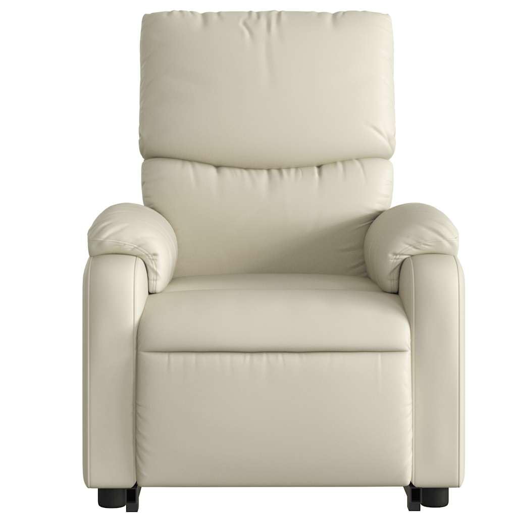 Sillón elevador eléctrico reclinable con masaje por vibración, 6 puntos de masaje, función de elevación e inclinación de 135°, estructura de madera y metal, bolsillo lateral