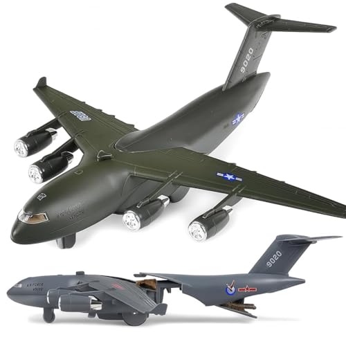 Image of SHAKTISM Military Boeing C-17 Transport Aircraft Model, 13 Inch, 1:48 Scale, with Lights, Sound Effects, Openable Cargo Door, 3 Tanks Inside Random Colour -1Pc (DL-181A)
