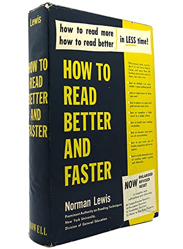 HOW TO READ BETTER AND FASTER B09B32Q4FD Book Cover