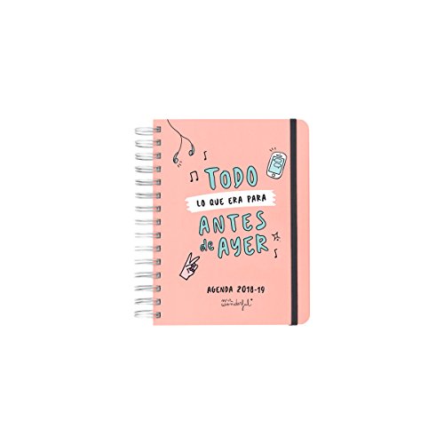 Mr. Wonderful - Agenda escolar rotu 2018-2019 diaria - Todo lo que era para antes de ayer