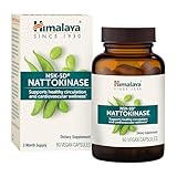 Himalaya NSK-SD Nattokinase, Dietary Supplement for Healthy Circulation, Vegan, Gluten Free Natto Extract, 100 mg, 60 Capsules