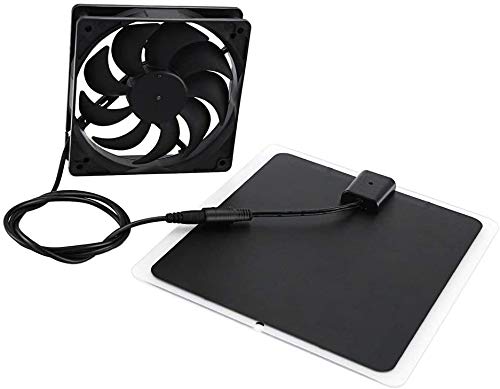 Zuzzee Solar Panel Powered Fan Mini Ventilator Ip65 Waterproof 10W 12V Solar Exhaust Fan For Dog Chicken House Greenhouse Rv Roof Quietly Cools And Ventilates #TOP2