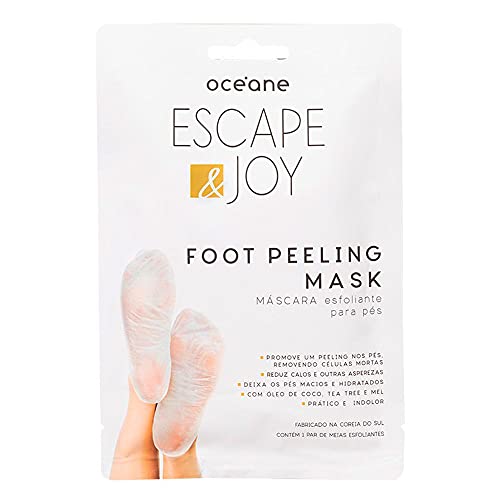Océane Máscara Esfoliante para Pés com Óleo de Coco - Foot Peeling Mask 1 Par