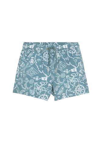 Kanu Surf Jungen Badehose Echelon Stripe – Quick-Dry, UPF 50+, Mit Cargotasche, Für Strand & Pool
