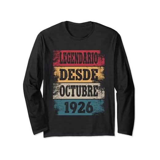 Legendario Desde Octubre 1926 - Cumpleaños 98 Años Manga Larga