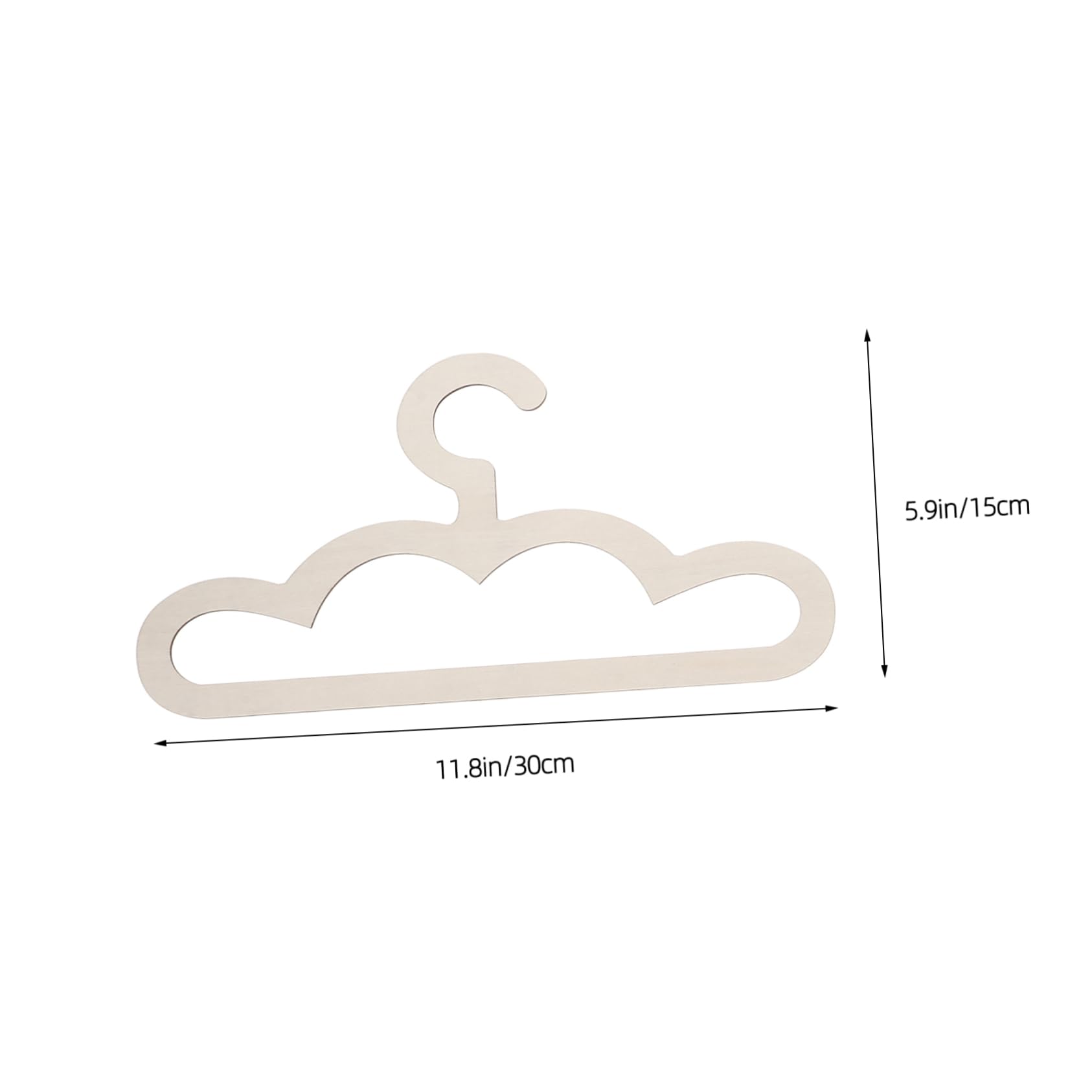 Cabilock 5pcs Baby Clothing Hangers Boys and Girls Wood Hangers for Baby Closet Organize