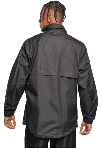 Chaqueta pull over Urban Classics de estilo deportivo retro con media cremallera 3
