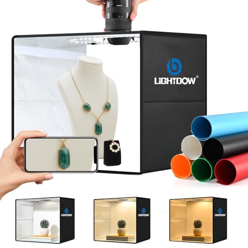 Tente de prise de vue Lightdow boîte à lumière studio photo 40cm pliable
