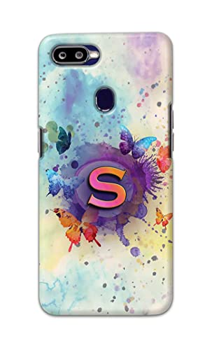 Image of PRINTFIDAA� Printed Hard Back Cover Case for Oppo F9 | Oppo F9 Pro | Realme U1 Back Cover (Alphabet S) -2808