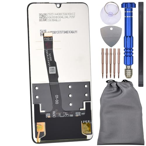 Écran tactile LCD IPS pour Huawei P30 lite Noir pièce de rechange vitre