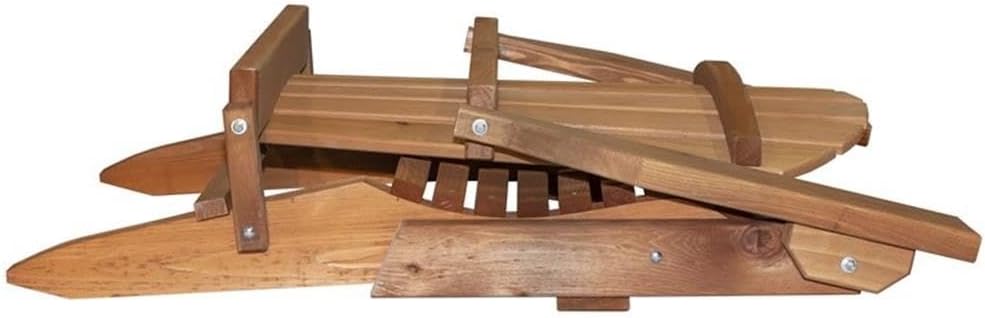 Montana Woodworks Montana Collection Western Red Cedar Folding Adirondack Chair, Exterior Finish