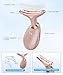 SDKWDH Red Light Therapy for Face and Neck, 7 Color Face Massager Tool for Wrinkles, Double Chin, Vibrating Facial Massager with Thermals for Skin Care, Rose Gold