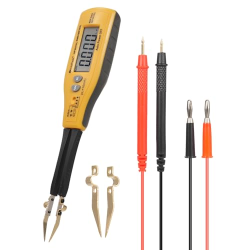 Testeur pincettes CMS pour mesurer facilement résistance et diode