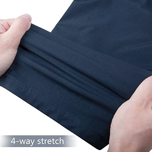 Le Vonfort Men's Stretch Hiking Pants Lightweight Quick Dry Running Athletic Active Jogger Pants Sapphire X-Large #TOP3